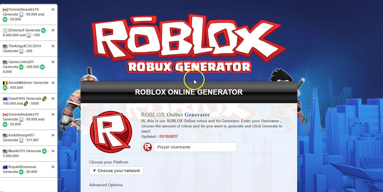 roblox robux code generator